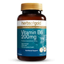 Herbs of Gold Vitamin B6 200mg 60 Tablets