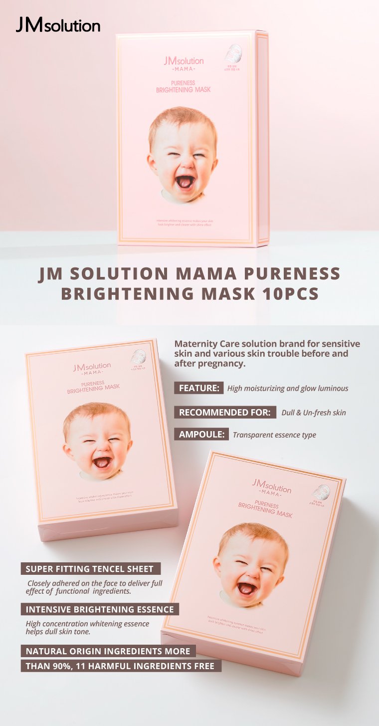 JM Solution Mama Pureness Brightening Facial Mask 10 Sheets