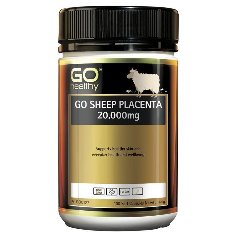 GO Healthy Sheep Placenta 20000mg 100 Soft Capsules