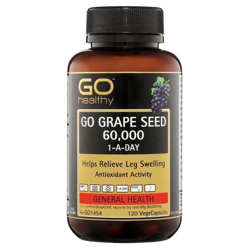 GO Healthy Grape Seed 60,000mg 120 Vege Capsules