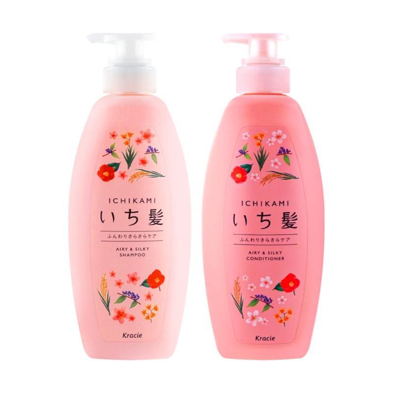 Kracie Ichikami Airy Shampoo & Conditioner 480ml Set
