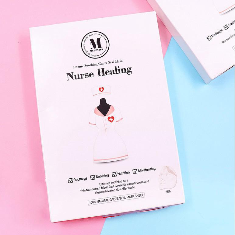 Merbliss Nurse Healing Intense Soothing Gauze Seal Mask 5 Sheets