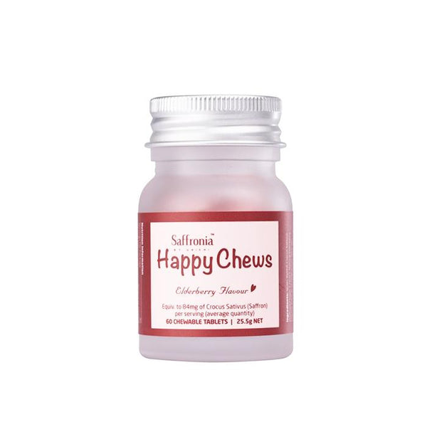 Unichi-Saffronia-Happy-Chews-Elderberry-Flavour-60-Chewable-Tablets-mood-booster