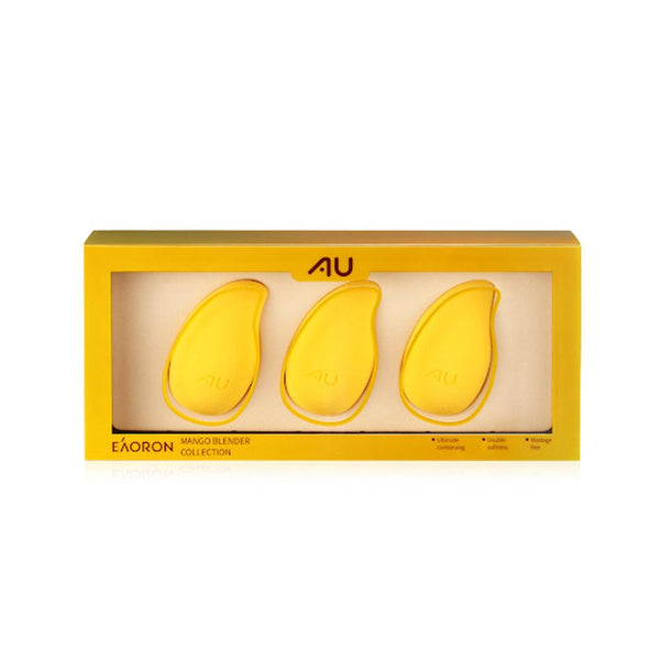 AU Makeup Beauty Blender Collection Flawless Sponge Applicator - 3 Pcs