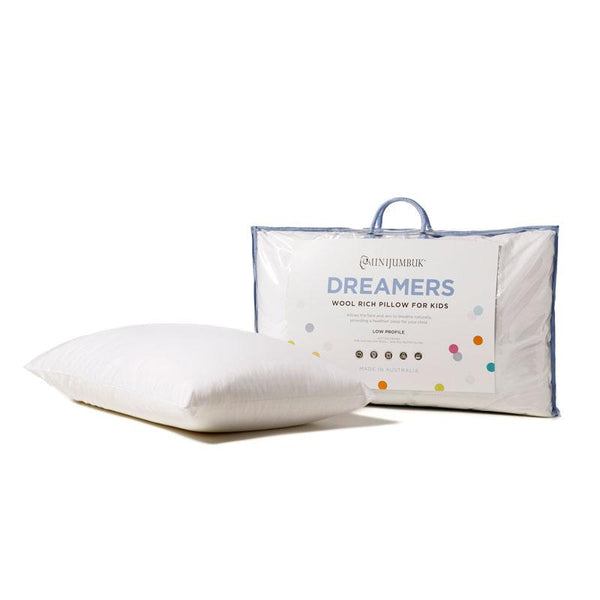 Minijumbuk Dreamers Wool Rich Pillow for Kids - Low Profile