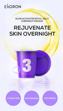 Eaoron Glow Activator Royal Jelly Overnight Masque 10g*7 - Purple