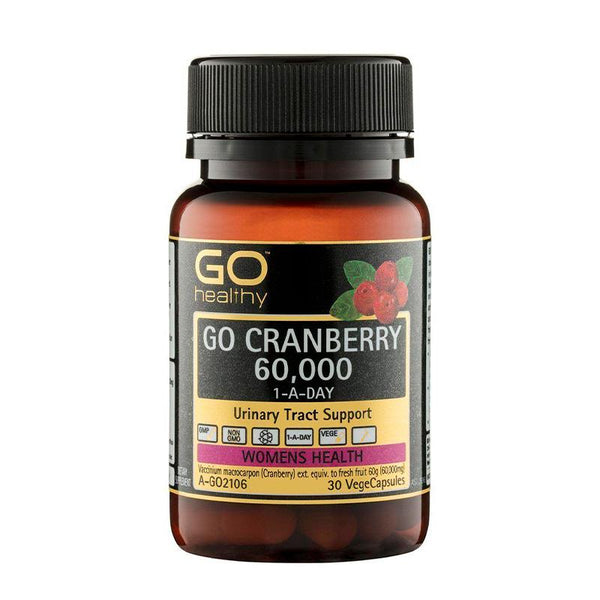 GO Healthy Cranberry 60000+ 30 Vege Capsules