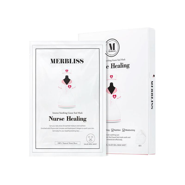 Merbliss Nurse Healing Intense Soothing Gauze Seal Mask 5 Sheets
