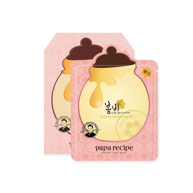 Papa Recipe Bombee Rose Gold Honey Mask 10 Sheets