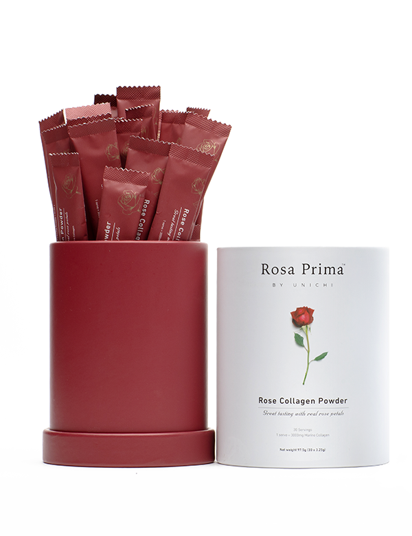 Unichi Rosa Prima Rose Collagen Powder Sachets 3.25g X 30