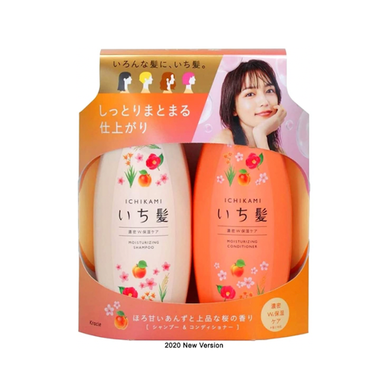 Kracie Ichikami Moisturizing Shampoo & Conditioner 480ml Set