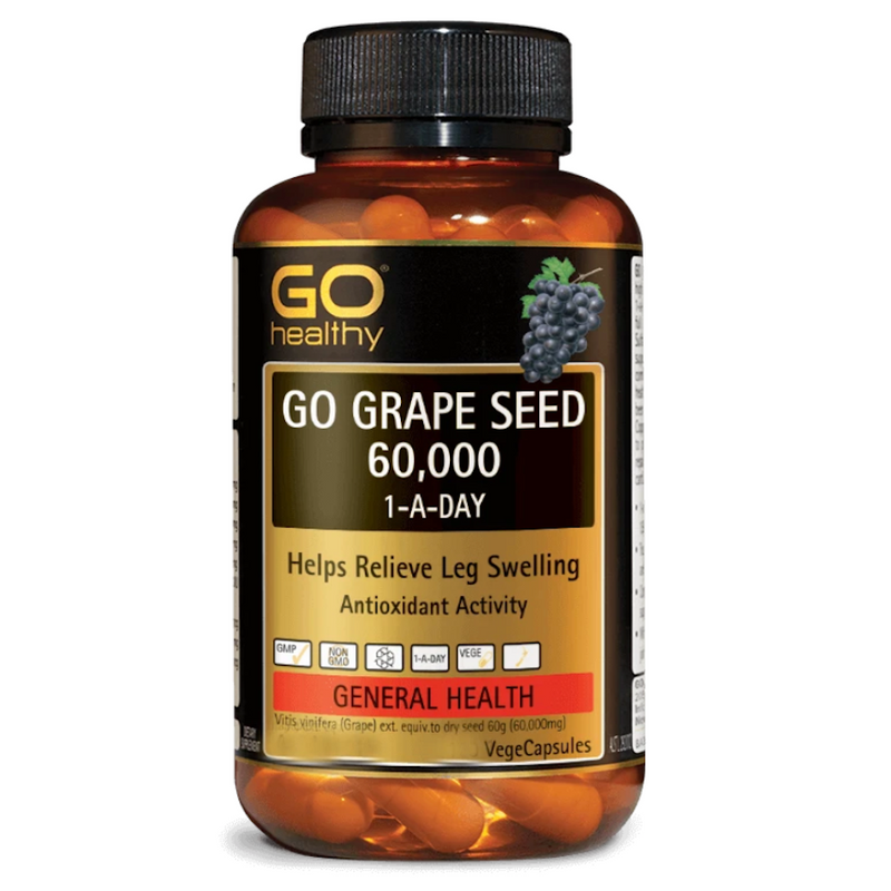 GO Healthy Grape Seed 60000mg 60 Vege Capsules