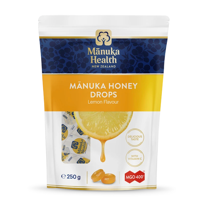 Manuka Health Manuka Honey Drops Lemon Pouch Lozenges 250g