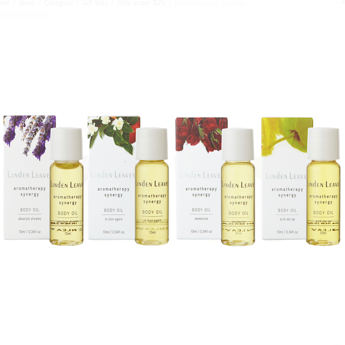 Linden Leaves Aromatherapy Synergy Body Oil Selection 4*10ml