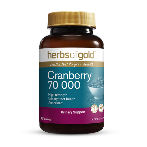 Herbs of Gold Cranberry 70000 50 Tablets