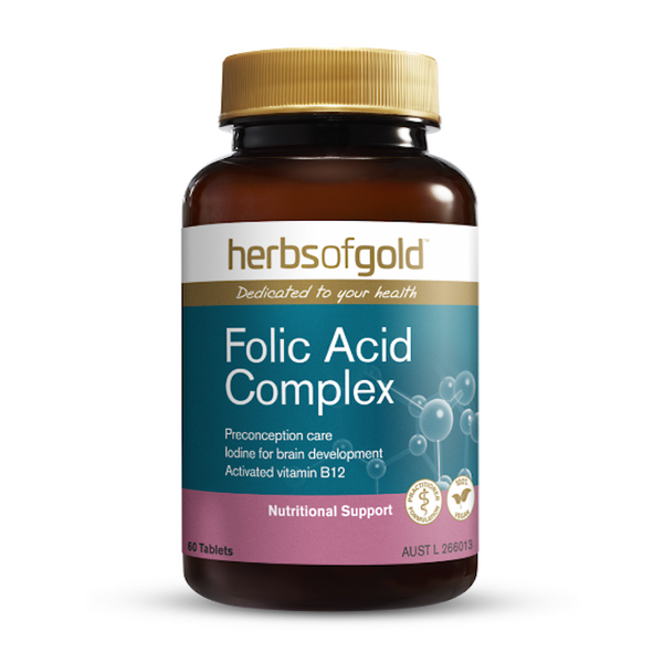 Herbs of Gold Folic Acid Complex 60 Tablets