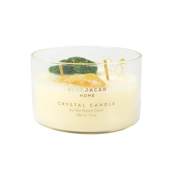 Blue Jacar Crystal Soy Wax Candle - Summer Sea Breeze