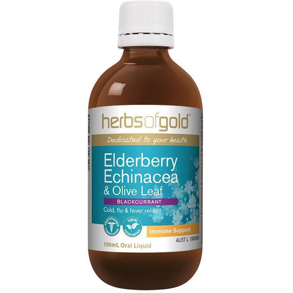 Herbs of Gold Elderberry Echinacea & Olive Leaf