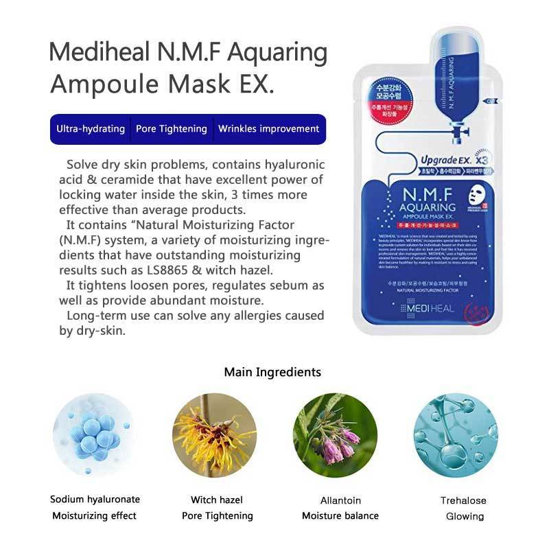 Mediheal N.M.F Aquaring Ampoule Mask 10 Sheets
