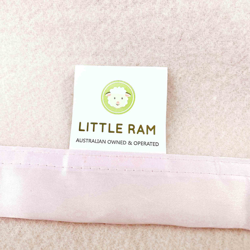 Little Ram Baby Wool Blanket - PINK