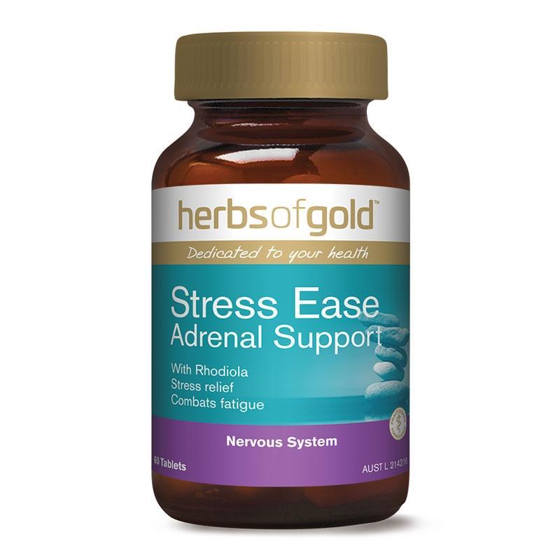 Herbs of Gold Stress-Ease Adrenal Support 60 Tablets