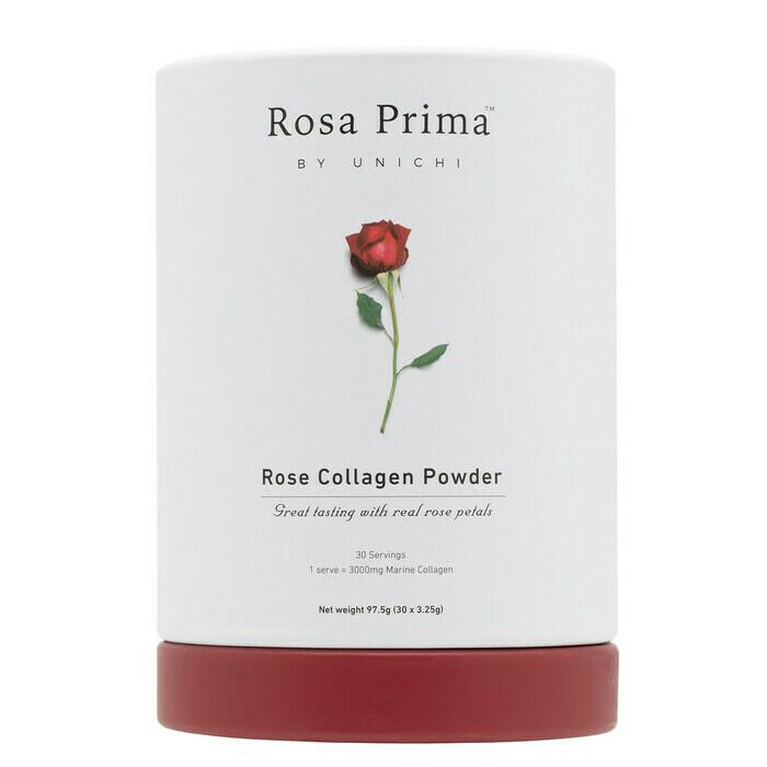 Unichi Rosa Prima Rose Collagen Powder Sachets 3.25g X 30