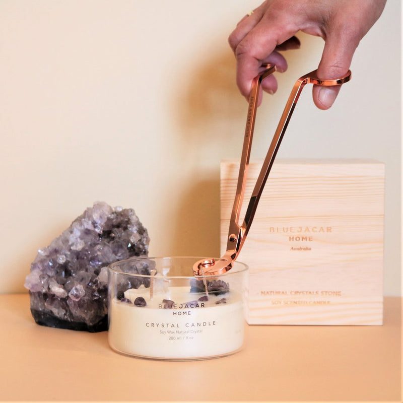 Blue Jacar Rose Gold Candle Wick Trimmer